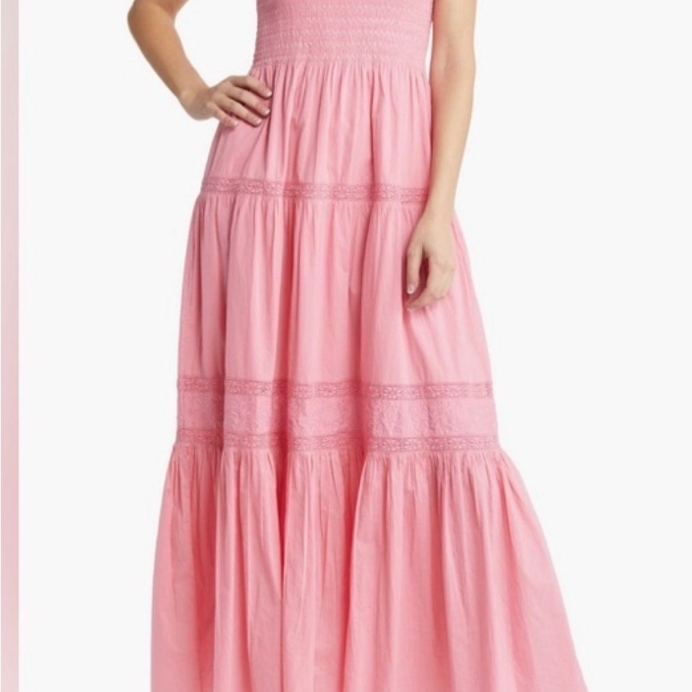 LoveShackFancy Pink Maxi Dress